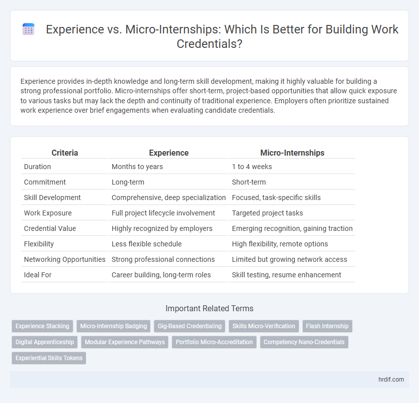 Experience vs. Micro-Internships: Which Is Better for Building Work Credentials?