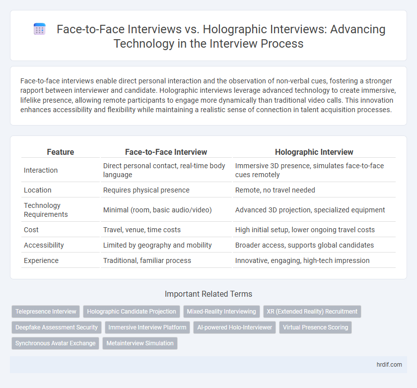 Face-to-Face Interviews vs. Holographic Interviews: Advancing Technology in the Interview Process
