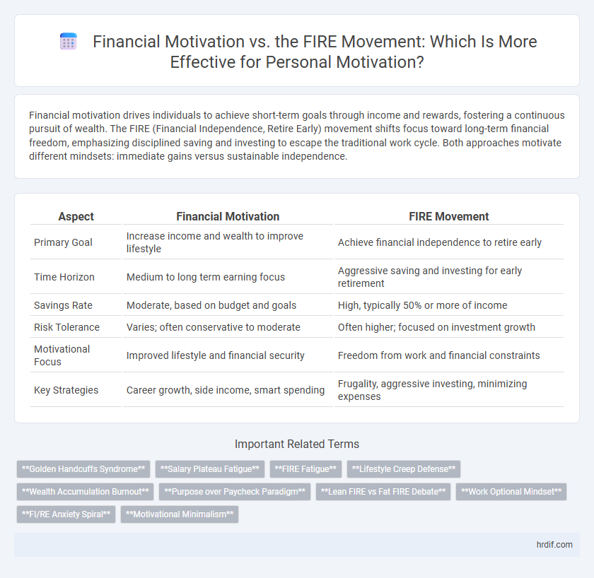 Financial Motivation vs. the FIRE Movement: Which Is More Effective for Personal Motivation?