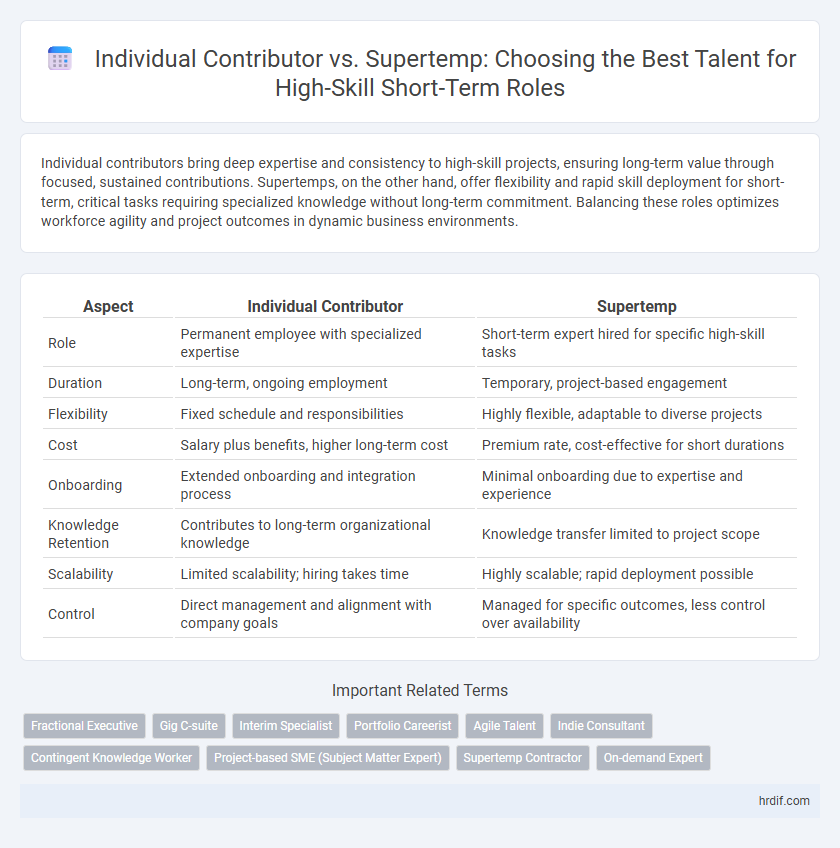 Individual Contributor vs. Supertemp: Choosing the Best Talent for High-Skill Short-Term Roles
