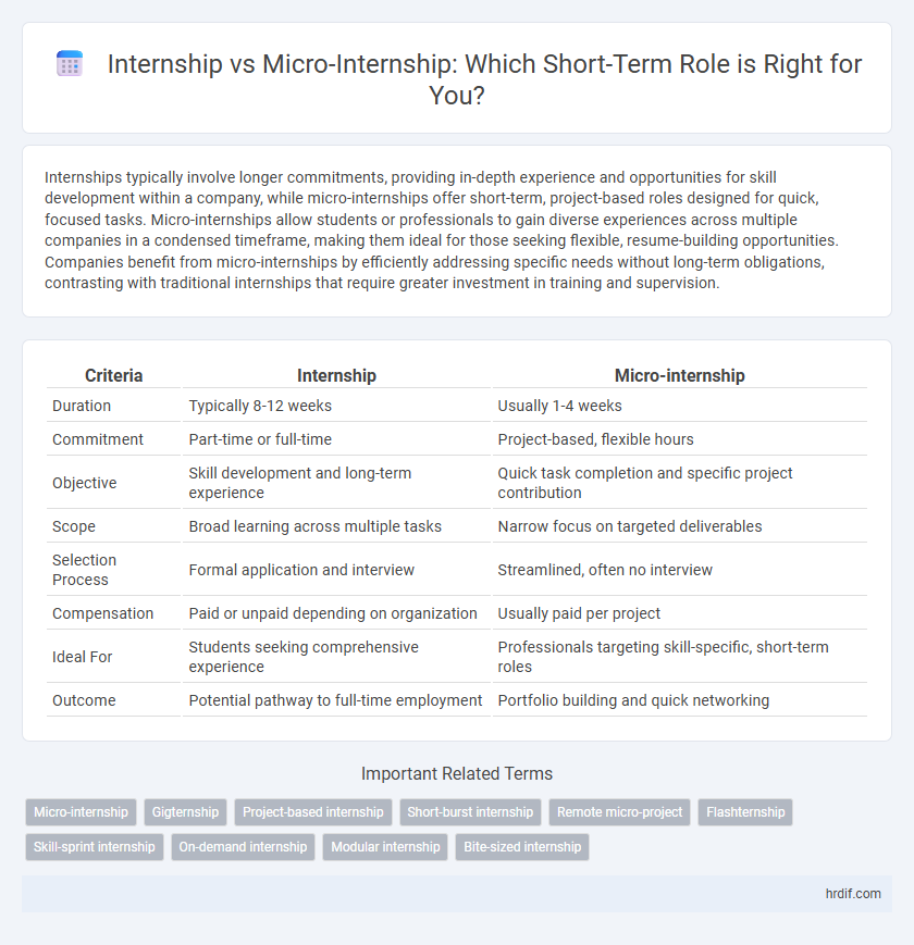 Internship vs Micro-Internship: Which Short-Term Role is Right for You?
