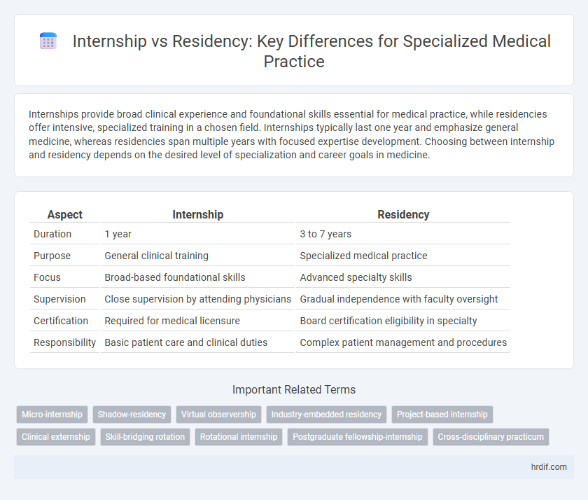 Internship vs Residency: Key Differences for Specialized Medical Practice