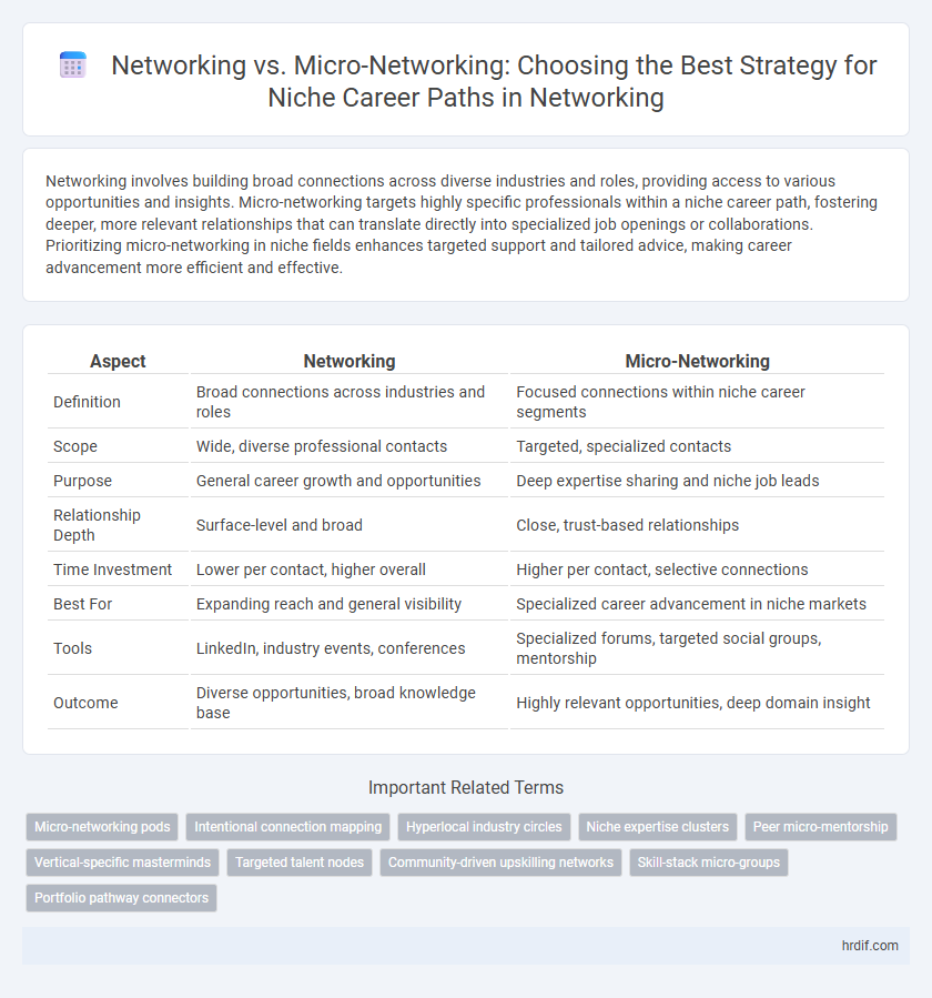 Networking vs. Micro-Networking: Choosing the Best Strategy for Niche Career Paths in Networking