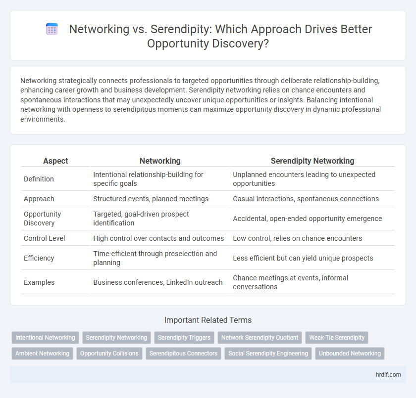 Networking vs. Serendipity: Which Approach Drives Better Opportunity Discovery?
