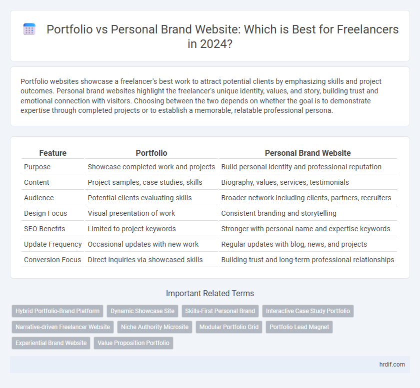 Portfolio vs Personal Brand Website: Which is Best for Freelancers in 2024?