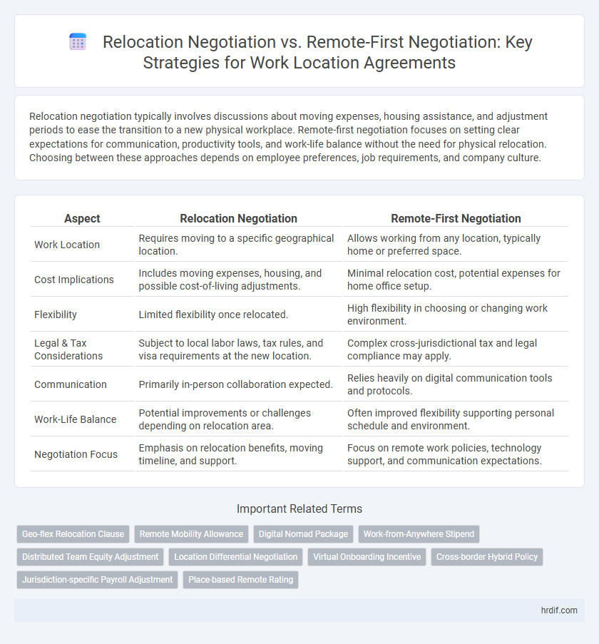 Relocation Negotiation vs. Remote-First Negotiation: Key Strategies for Work Location Agreements