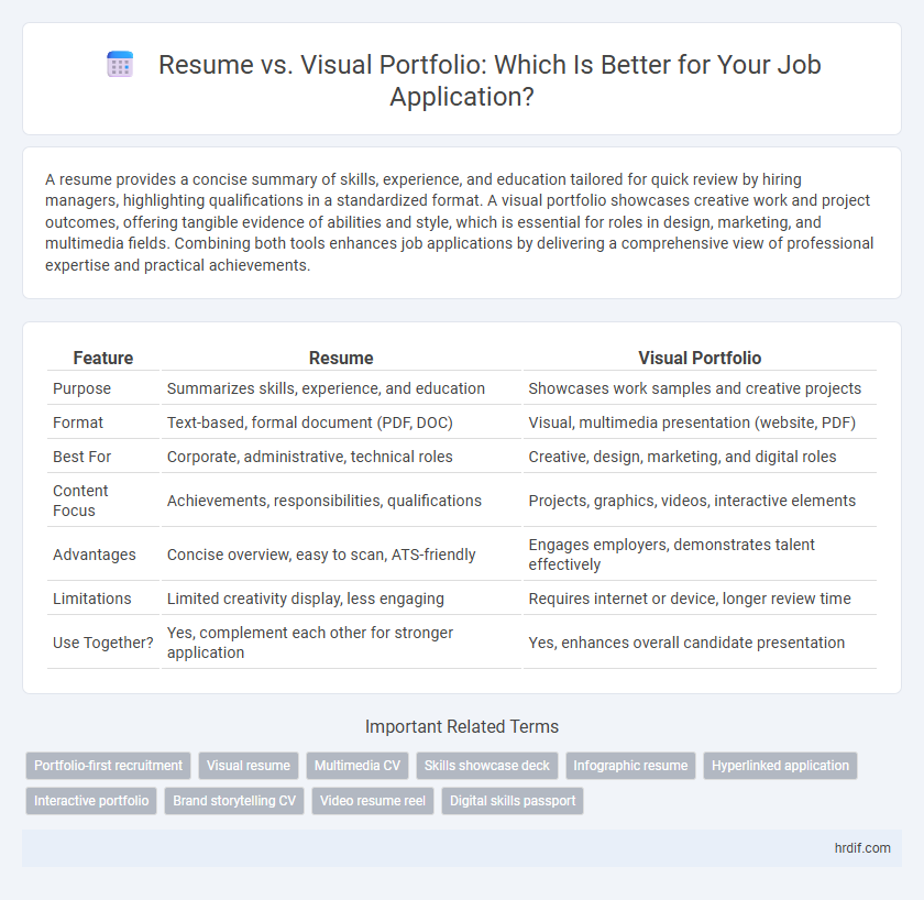 Resume vs. Visual Portfolio: Which Is Better for Your Job Application?