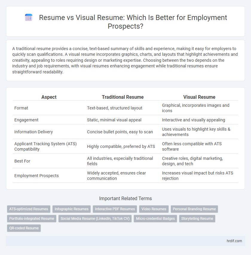 Resume vs Visual Resume: Which Is Better for Employment Prospects?