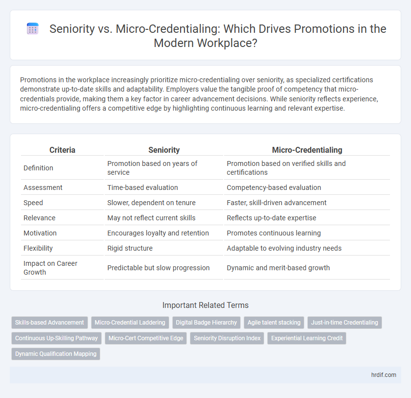 Seniority vs. Micro-Credentialing: Which Drives Promotions in the Modern Workplace?
