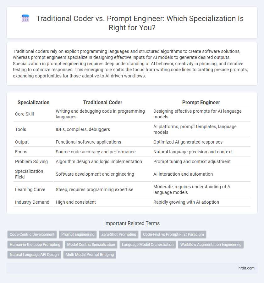 Traditional Coder vs. Prompt Engineer: Which Specialization Is Right for You?