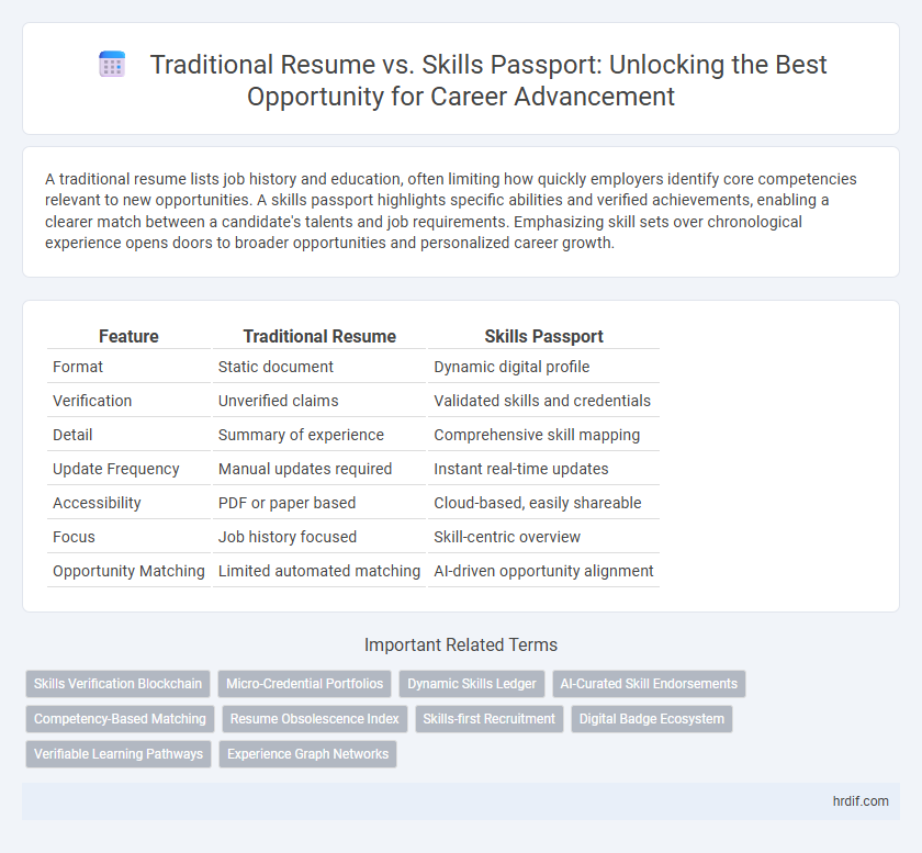 Traditional Resume vs. Skills Passport: Unlocking the Best Opportunity for Career Advancement