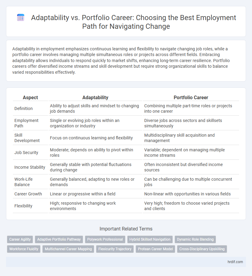 Adaptability vs. Portfolio Career: Choosing the Best Employment Path for Navigating Change