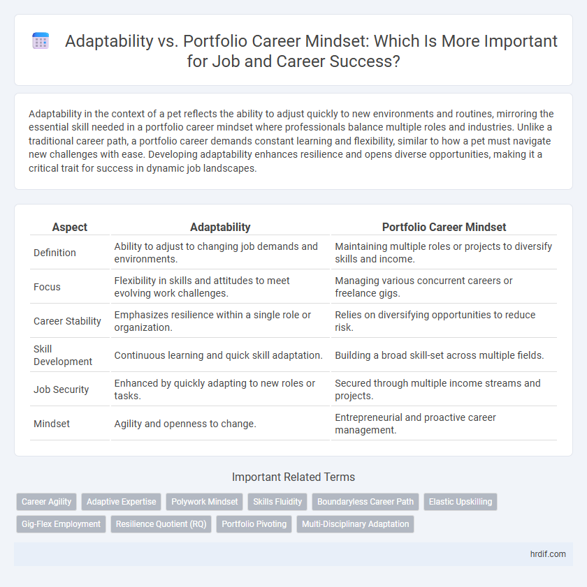 Adaptability vs. Portfolio Career Mindset: Which Is More Important for Job and Career Success?