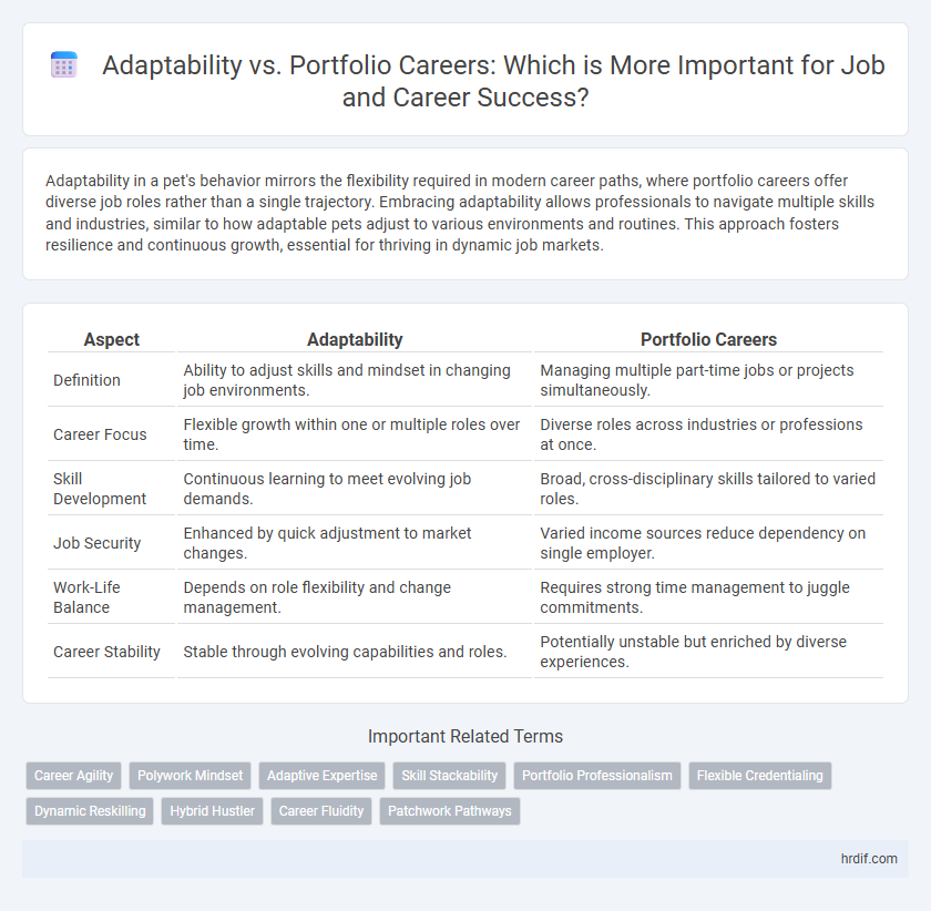 Adaptability vs. Portfolio Careers: Which is More Important for Job and Career Success?
