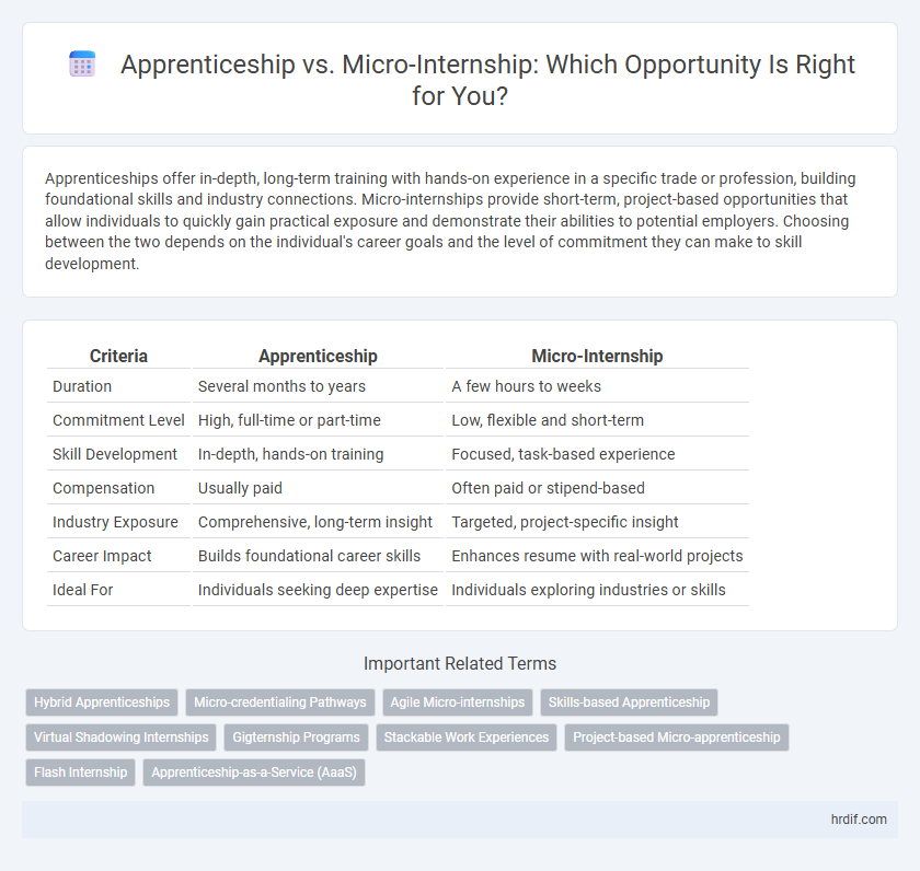 Apprenticeship vs. Micro-Internship: Which Opportunity Is Right for You?