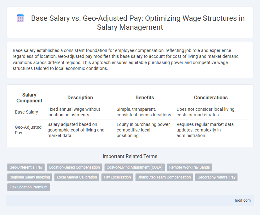 Base Salary vs. Geo-Adjusted Pay: Optimizing Wage Structures in Salary Management