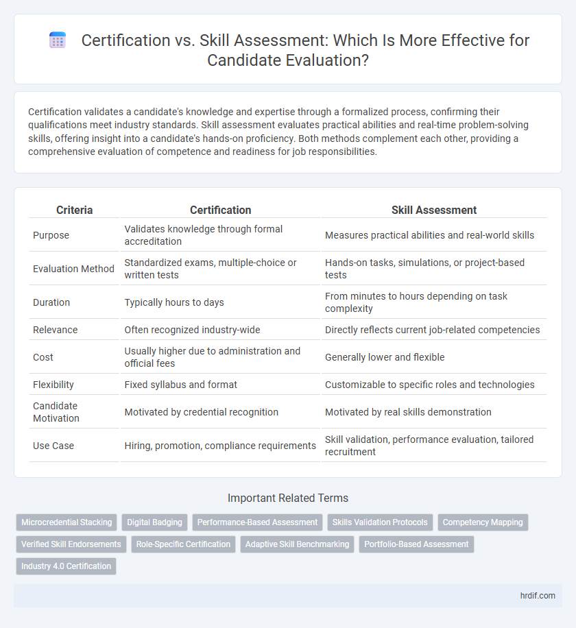 Certification vs. Skill Assessment: Which Is More Effective for Candidate Evaluation?
