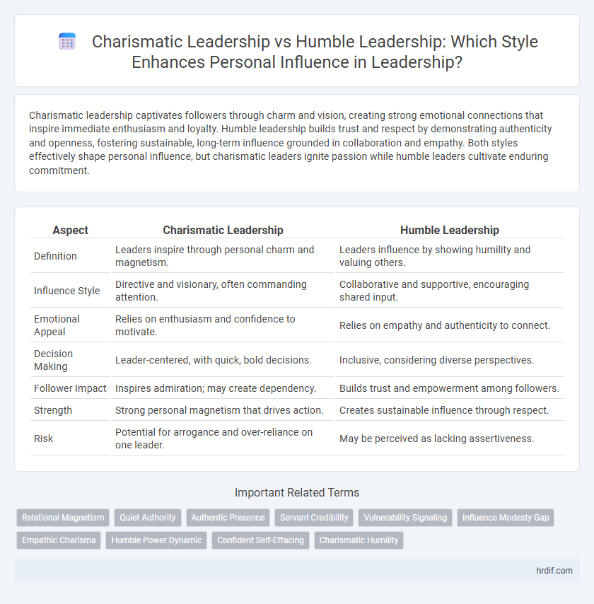 Charismatic Leadership vs Humble Leadership: Which Style Enhances Personal Influence in Leadership?
