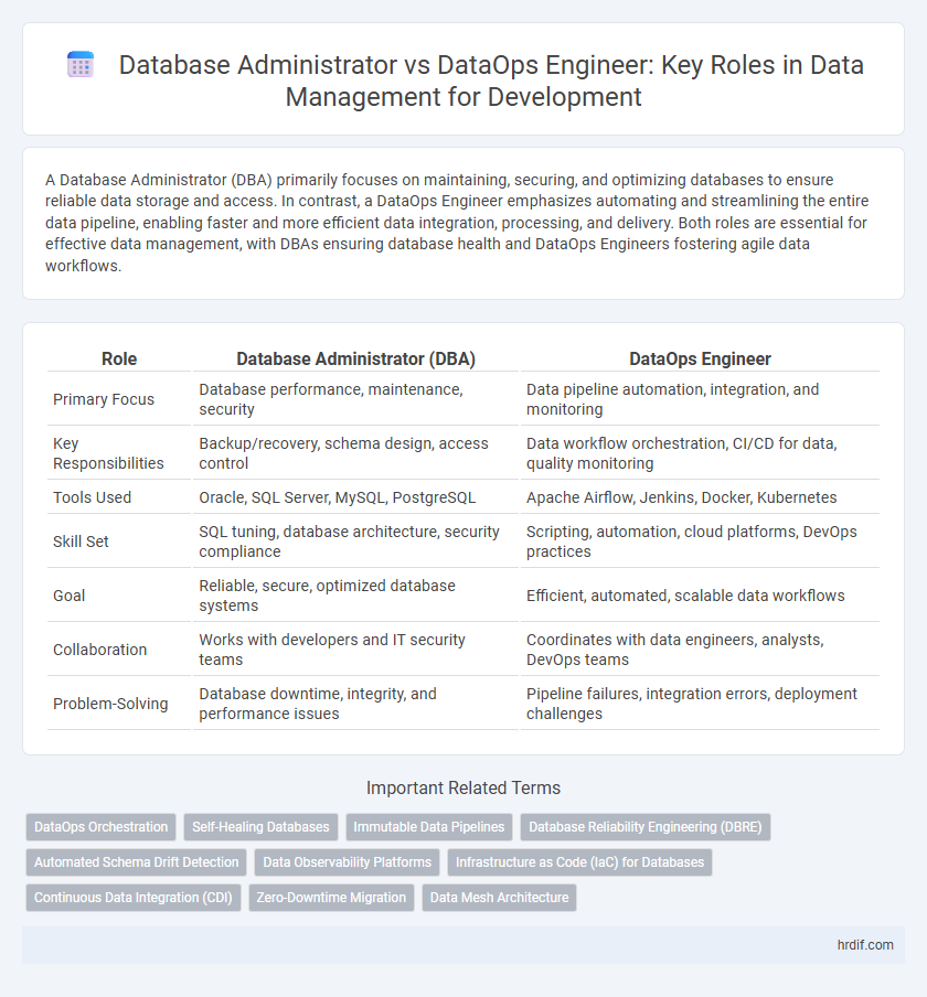 Database Administrator vs DataOps Engineer: Key Roles in Data Management for Development