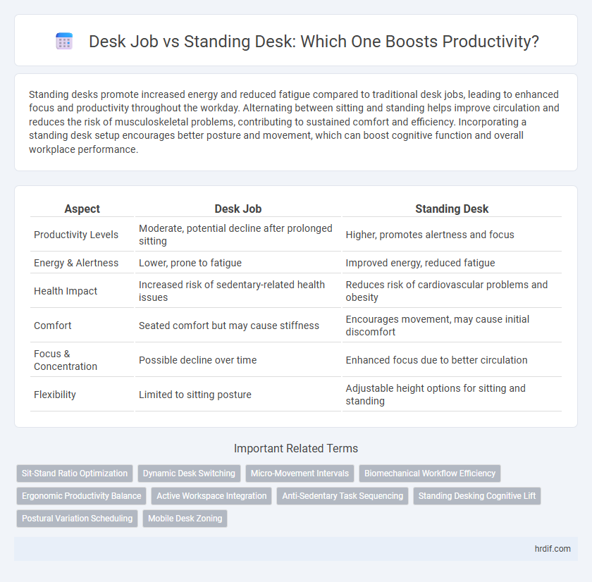 Desk Job vs Standing Desk: Which One Boosts Productivity?