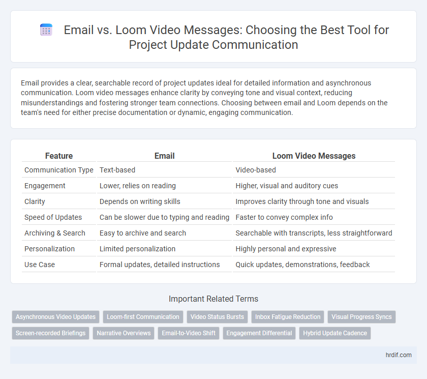 Email vs. Loom Video Messages: Choosing the Best Tool for Project Update Communication