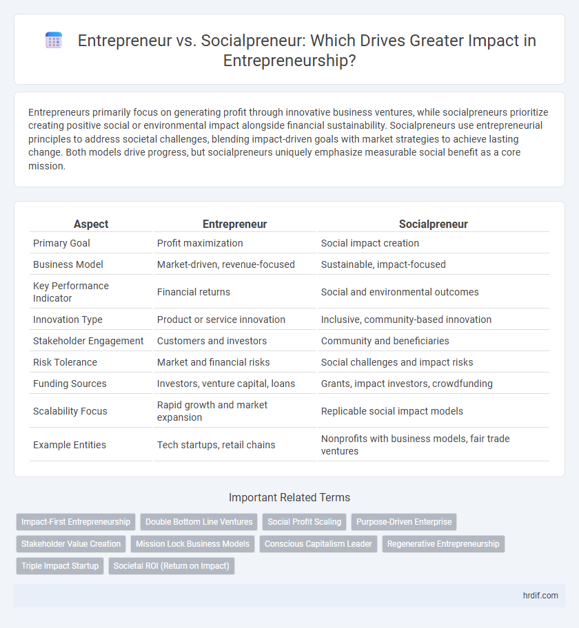 Entrepreneur vs. Socialpreneur: Which Drives Greater Impact in Entrepreneurship?