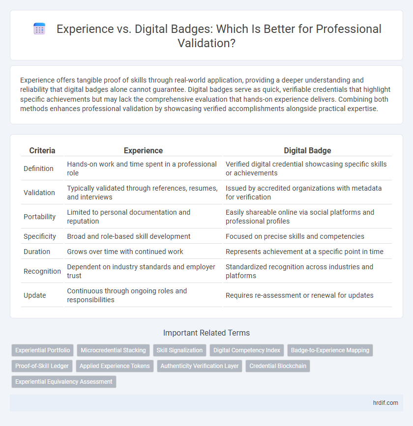 Experience vs. Digital Badges: Which Is Better for Professional Validation?