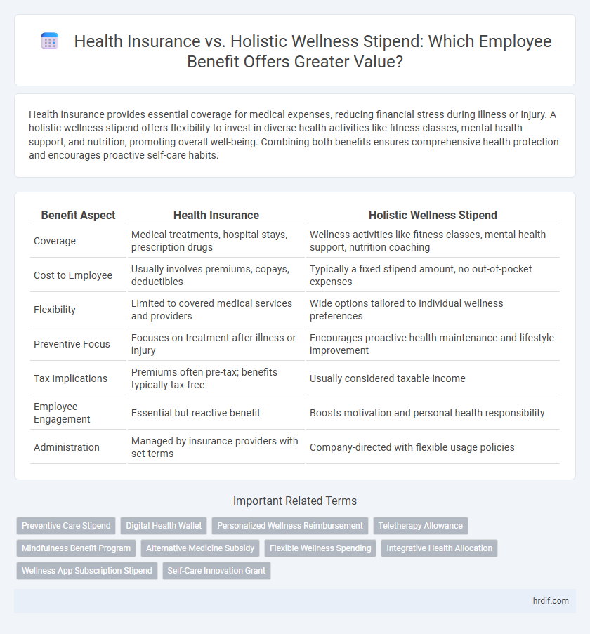 Health Insurance vs. Holistic Wellness Stipend: Which Employee Benefit Offers Greater Value?