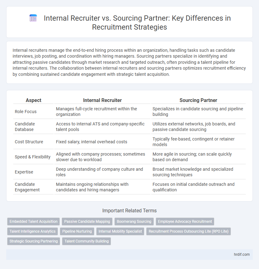 Internal Recruiter vs. Sourcing Partner: Key Differences in Recruitment Strategies