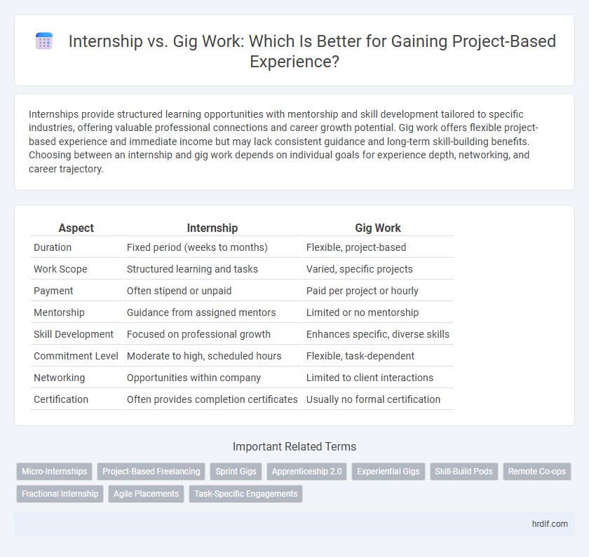 Internship vs. Gig Work: Which Is Better for Gaining Project-Based Experience?