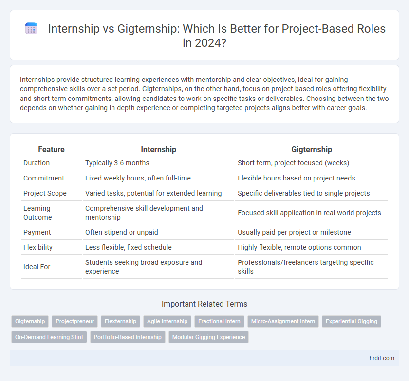 Internship vs Gigternship: Which Is Better for Project-Based Roles in 2024?