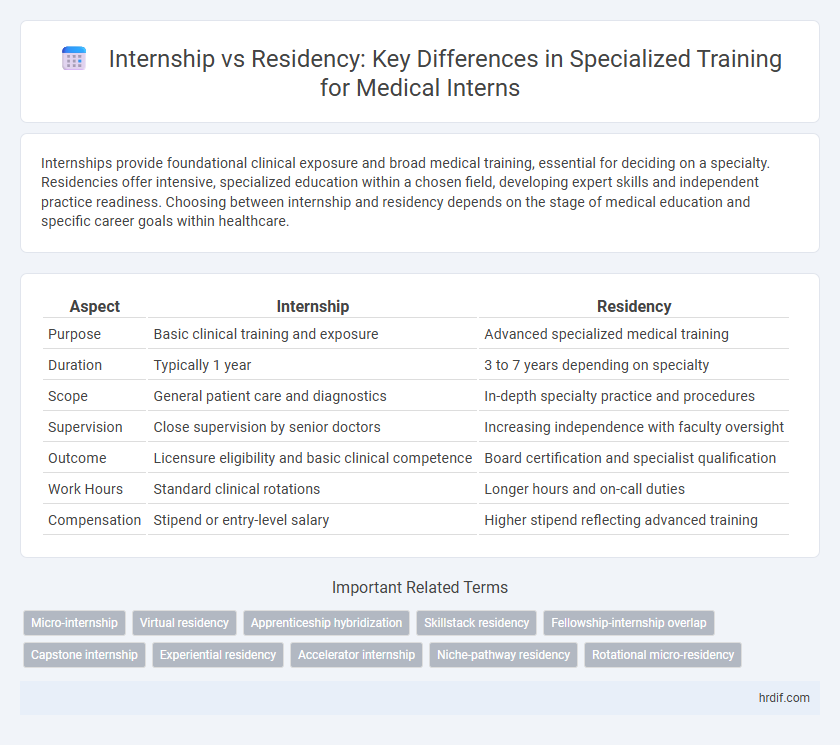 Internship vs Residency: Key Differences in Specialized Training for Medical Interns