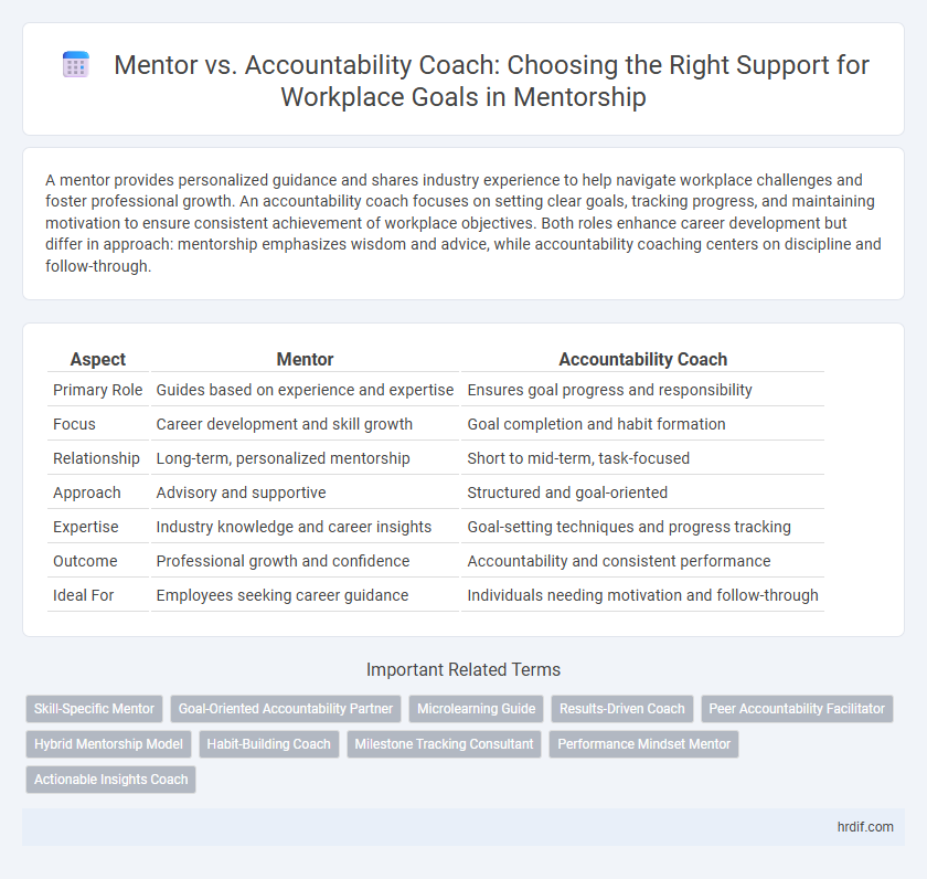 Mentor vs. Accountability Coach: Choosing the Right Support for Workplace Goals in Mentorship