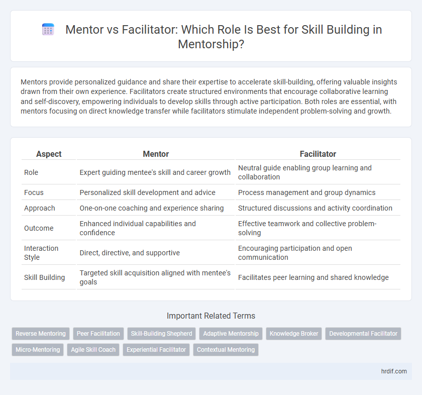 Mentor vs Facilitator: Which Role Is Best for Skill Building in Mentorship?
