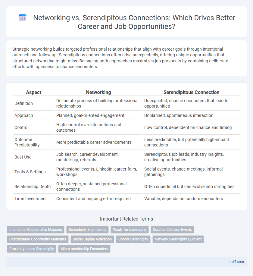 Networking vs. Serendipitous Connections: Which Drives Better Career and Job Opportunities?