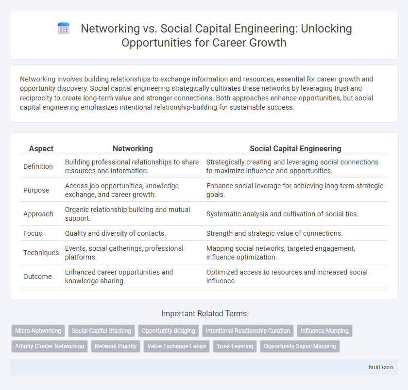 Networking vs. Social Capital Engineering: Unlocking Opportunities for Career Growth
