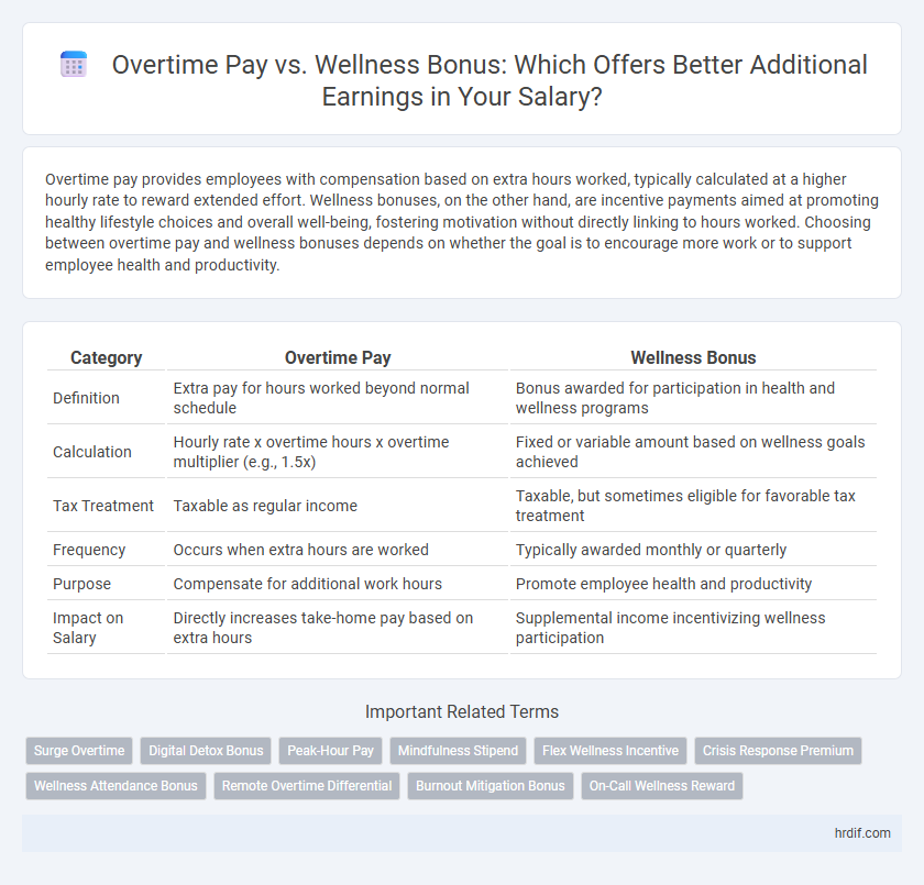 Overtime Pay vs. Wellness Bonus: Which Offers Better Additional Earnings in Your Salary?