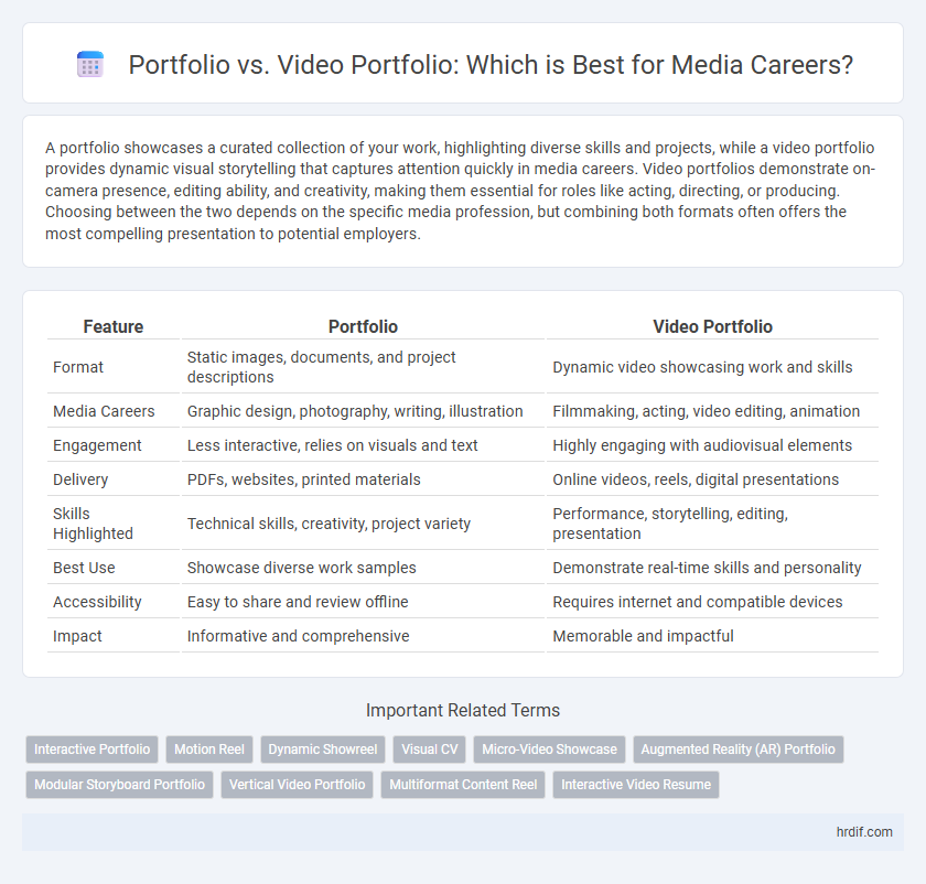 Portfolio vs. Video Portfolio: Which is Best for Media Careers?