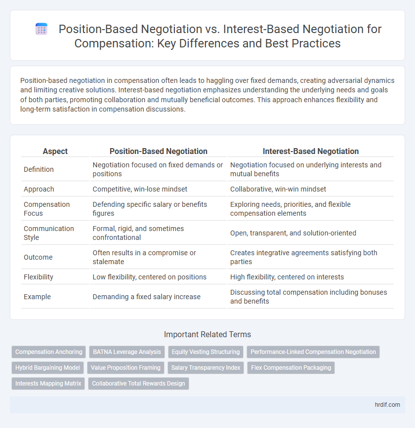 Position-Based Negotiation vs. Interest-Based Negotiation for Compensation: Key Differences and Best Practices