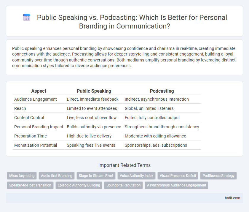 Public Speaking vs. Podcasting: Which Is Better for Personal Branding in Communication?