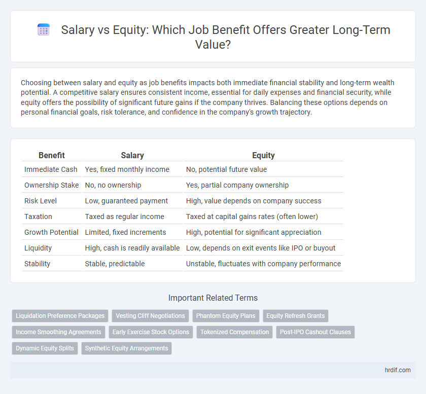 Salary vs Equity: Which Job Benefit Offers Greater Long-Term Value?