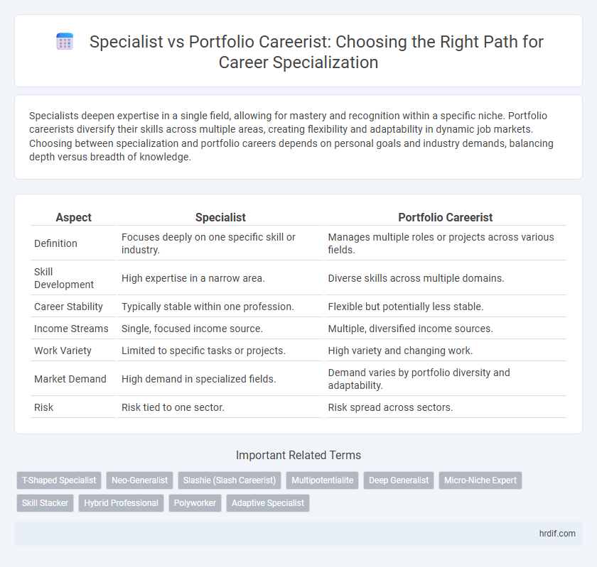 Specialist vs Portfolio Careerist: Choosing the Right Path for Career Specialization
