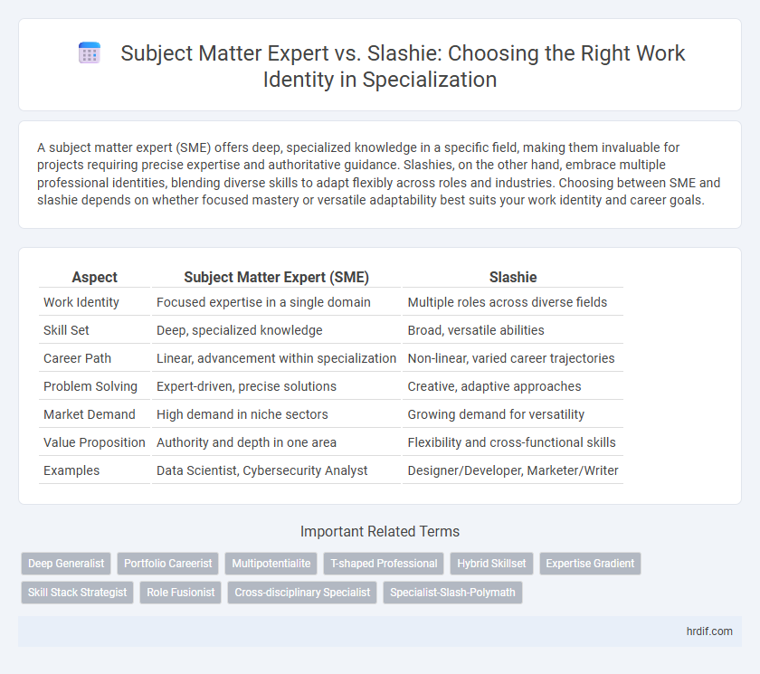 Subject Matter Expert vs. Slashie: Choosing the Right Work Identity in Specialization