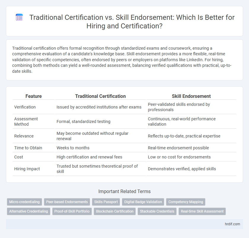 Traditional Certification vs. Skill Endorsement: Which Is Better for Hiring and Certification?