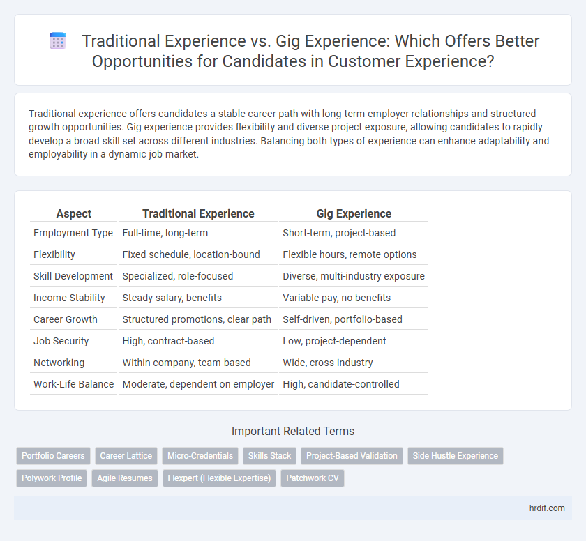 Traditional Experience vs. Gig Experience: Which Offers Better Opportunities for Candidates in Customer Experience?