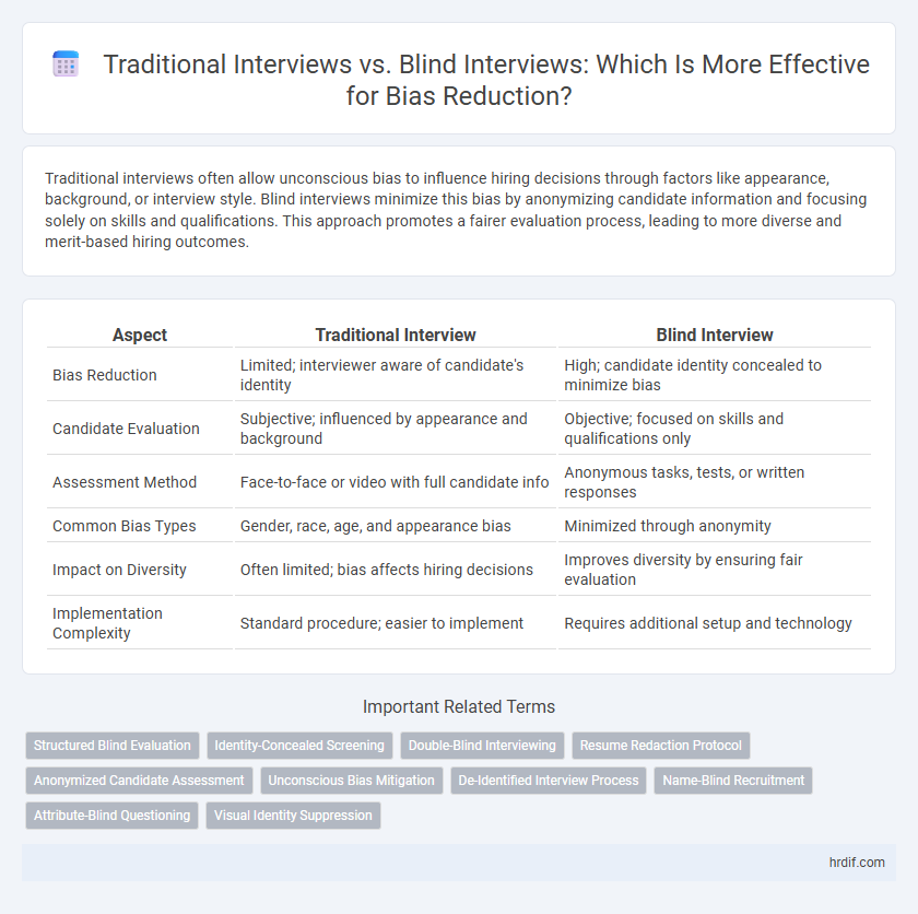 Traditional Interviews vs. Blind Interviews: Which Is More Effective for Bias Reduction?