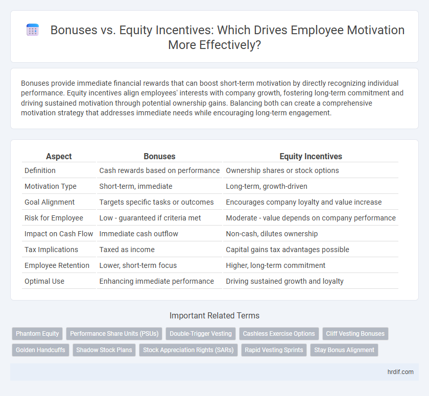 Bonuses vs. Equity Incentives: Which Drives Employee Motivation More Effectively?