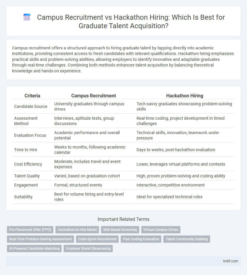 Campus Recruitment vs Hackathon Hiring: Which Is Best for Graduate Talent Acquisition?