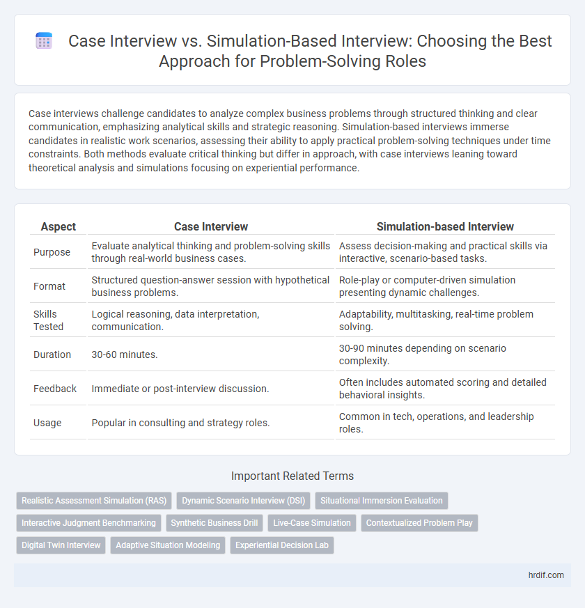 Case Interview vs. Simulation-Based Interview: Choosing the Best Approach for Problem-Solving Roles