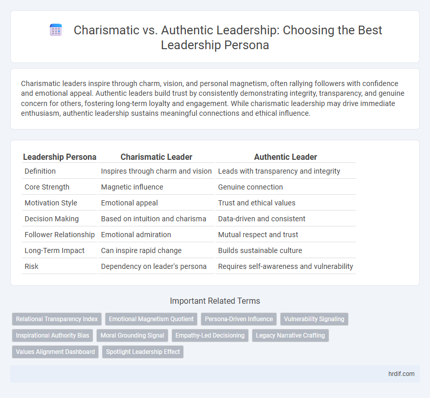 Charismatic vs. Authentic Leadership: Choosing the Best Leadership Persona